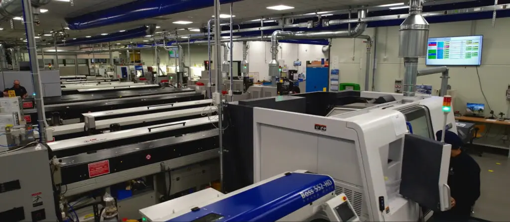 Atelier de Utilita équipé de l'APC pour le réglage de leurs machines outils. Grâce à Ellistat baisse du temps de réglage et baisse du taux de rebut