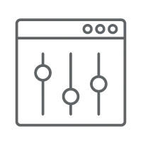 Pictogram illustrating CLOOMA's personalization to improve manufacturing performance