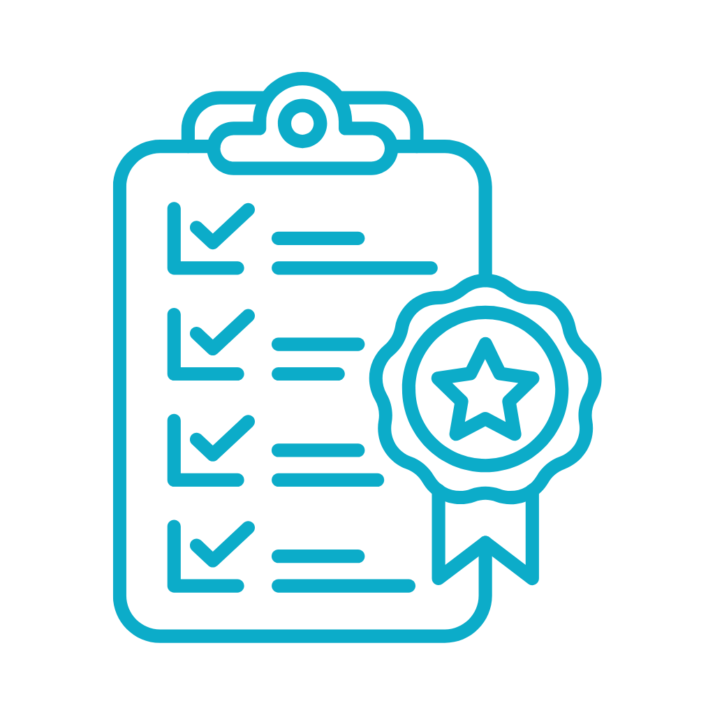 Icon representing high manufacturing quality standards.