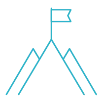Pictogram illustrating CLOOMA's mission to improve manufacturing performance.