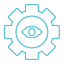 Pictogram illustrating CLOOMA's vision to improve manufacturing performance.